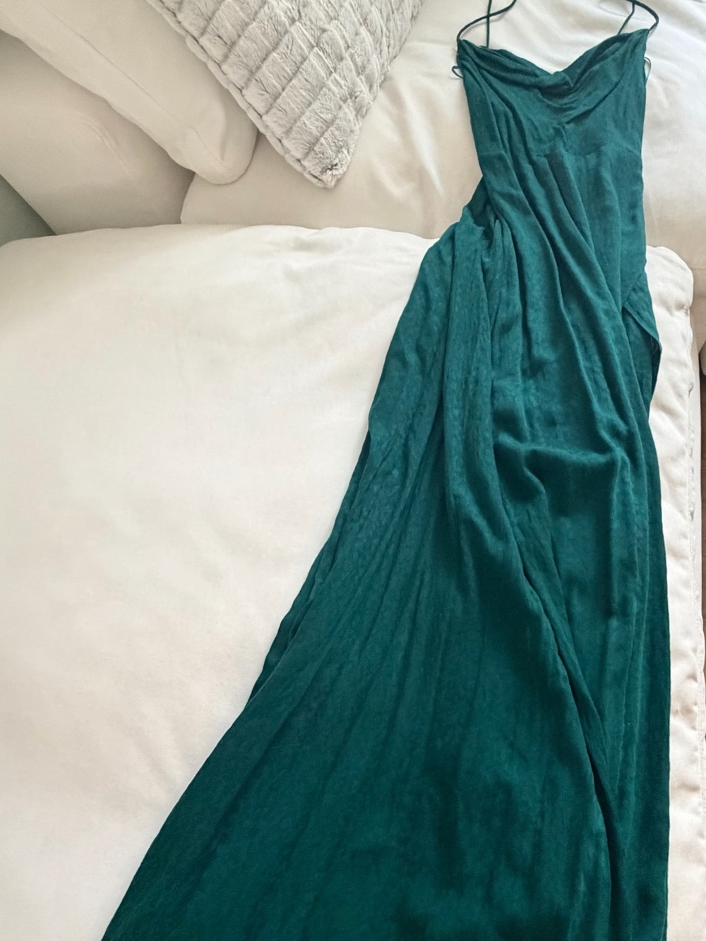 Skylar + Madison Teal Dress with Spaghetti Straps
